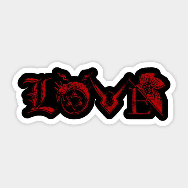 Anime Love (red) Sticker by Sevie
